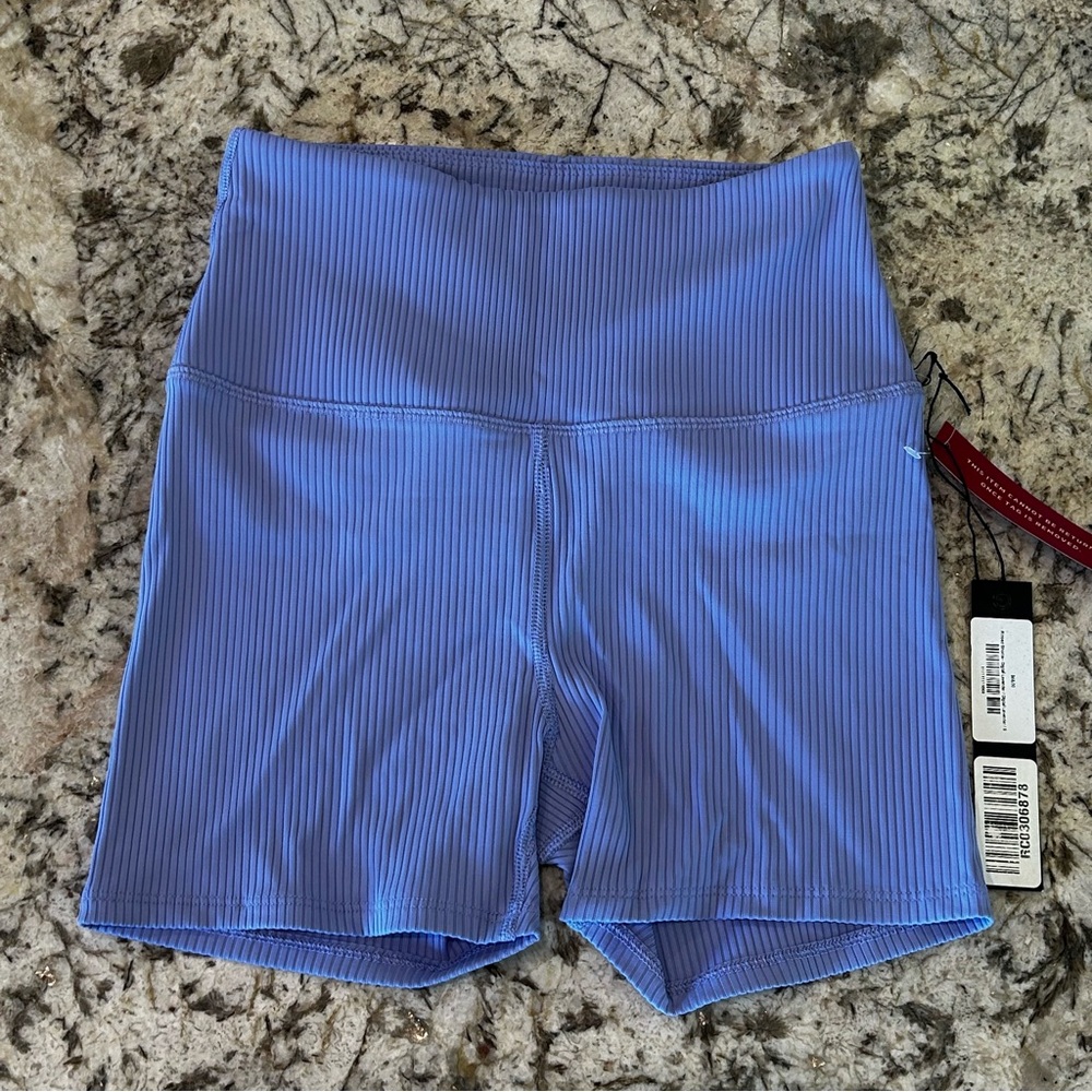 NWT carbon38 Ribbed Shortie Digital Lavender‎ purple women’s size small shorts - Picture 3 of 10